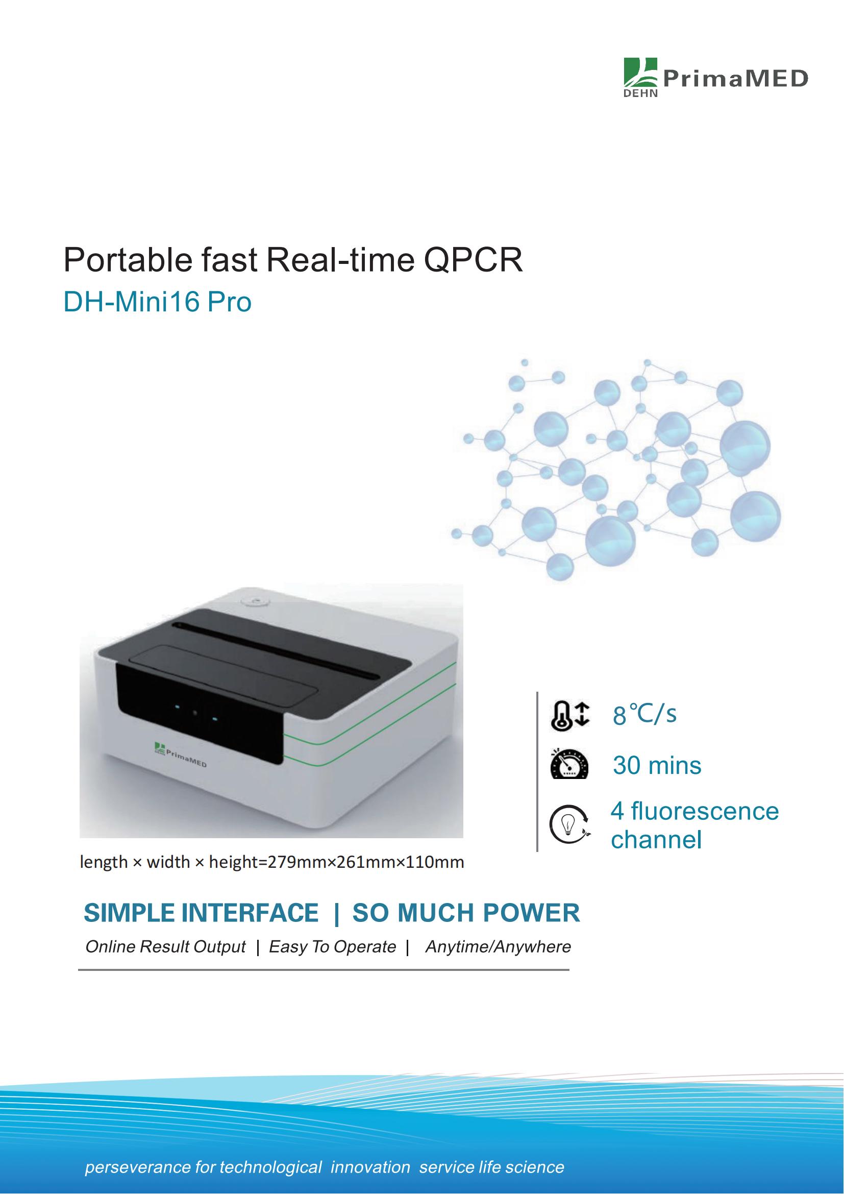 QPCR portátil rápido en tiempo real