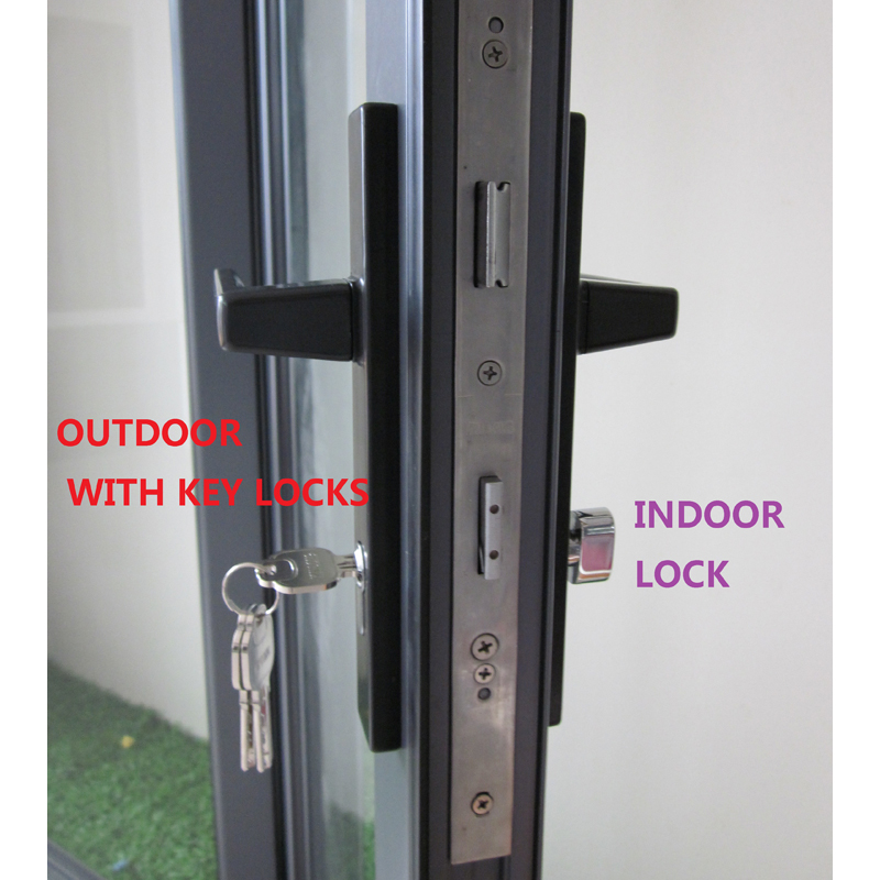 Diseño de puerta de aluminio plegable con aislamiento de aluminio
