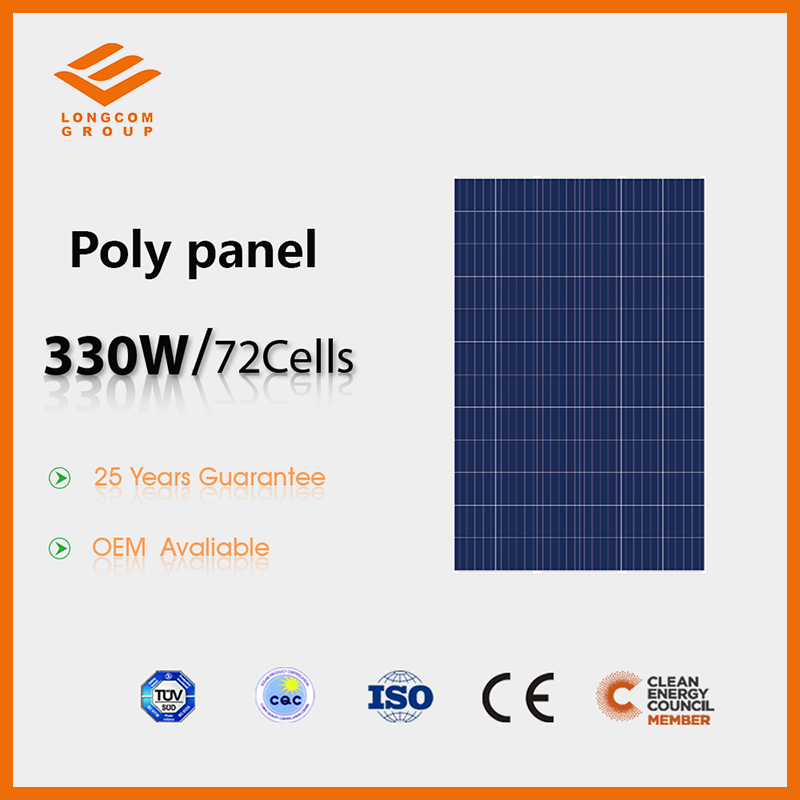 Panel solar de células solares policristalinas