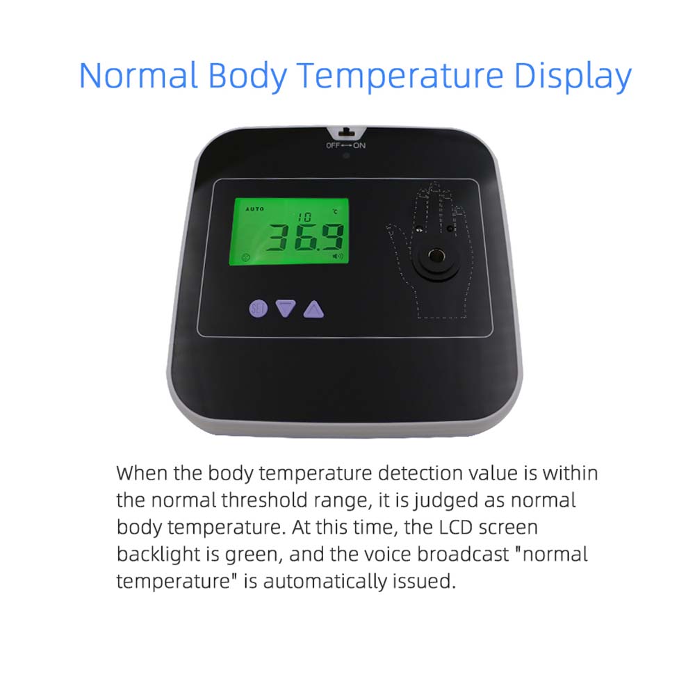 Escáner digital de temperatura de palma