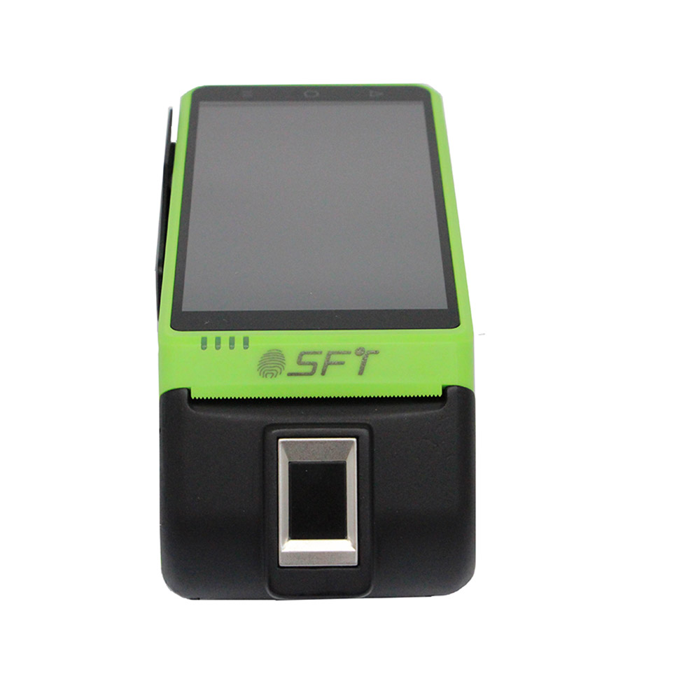 4G EMV PCI SFT FBI Terminal biométrico de huellas dactilares de mano Android eSim MPOS
