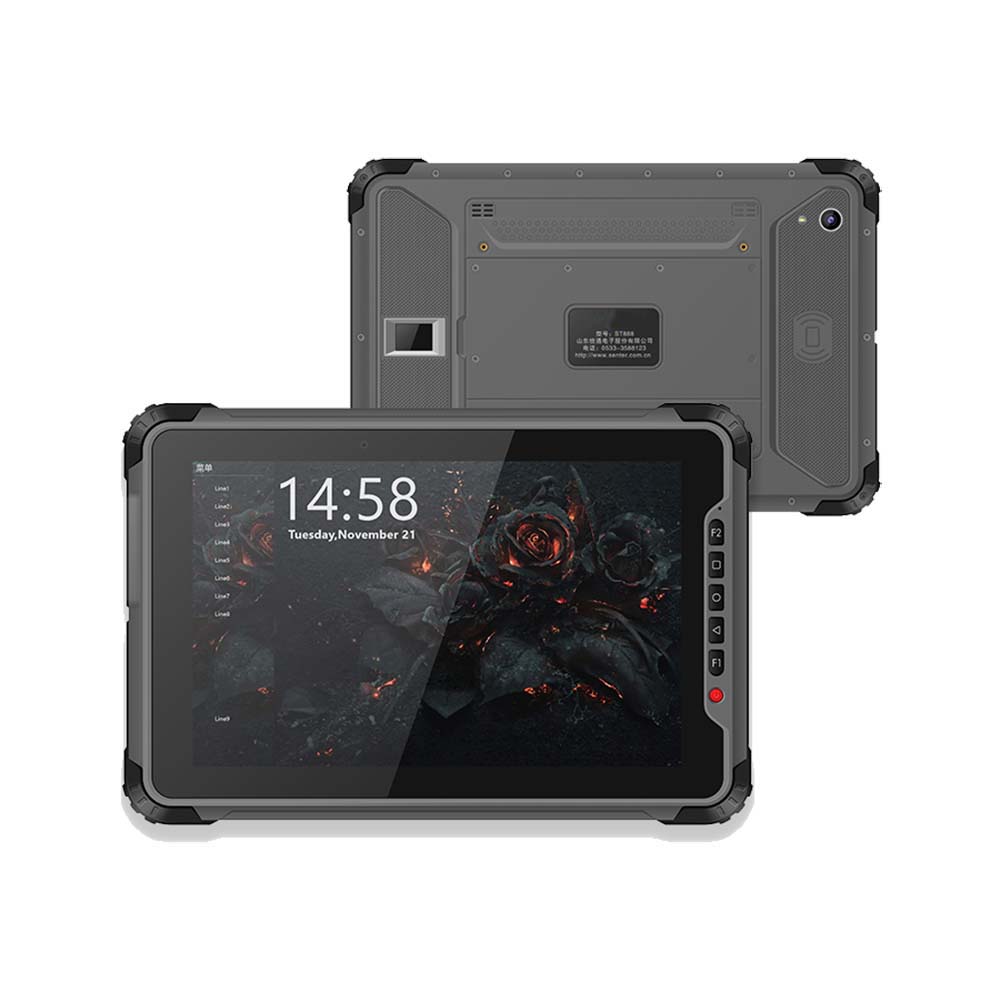 Qualcomm Octa Core Dual Sim Industrial 10.1 pulgadas Android Biométrico Huella digital EKYC Sim Registro Tablet
