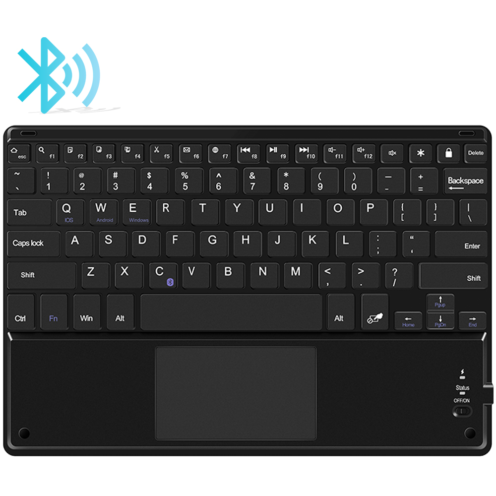 Mini teclado inalámbrico flexible Blue-tooth 3.0 con panel táctil
