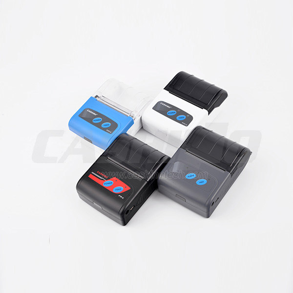 Mini impresora térmica de recibos bluetooth portátil de 58 mm para dispositivos móviles
