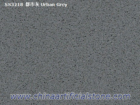 Losas de piedra de cuarzo gris puro gris hormigón
