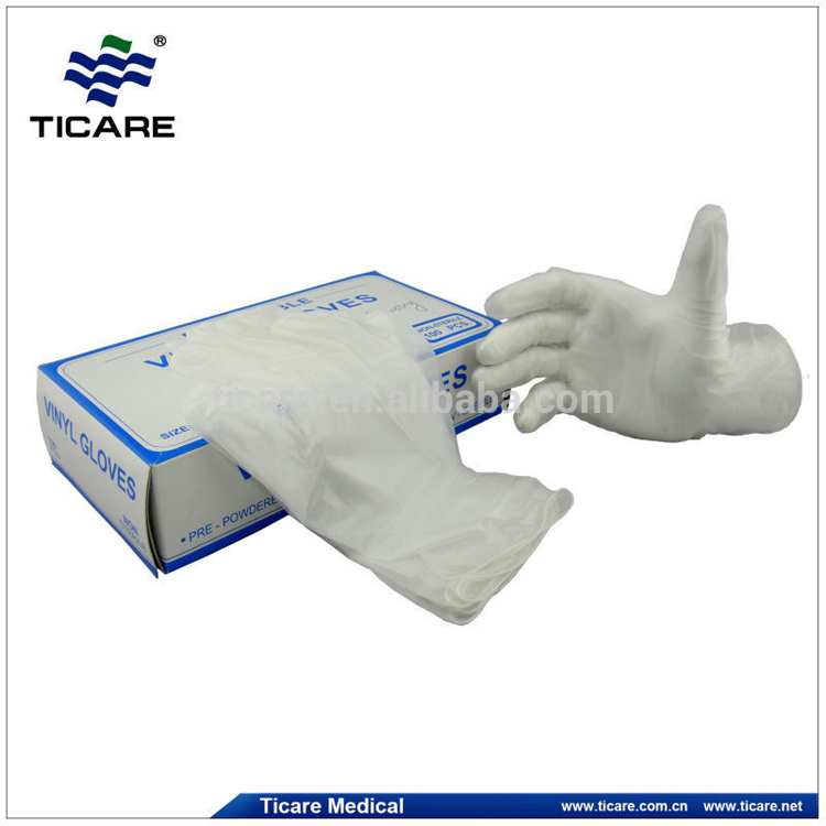 guantes quirúrgicos de látex desechables médicos