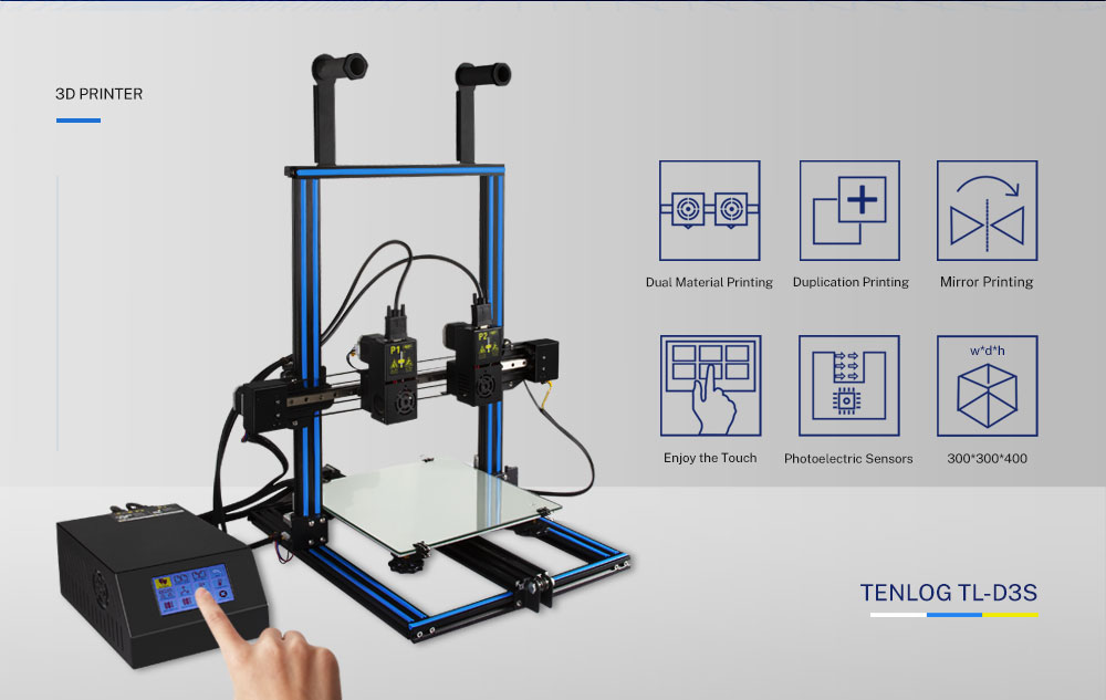 Función de impresora 3D TENLOG D3S DMP