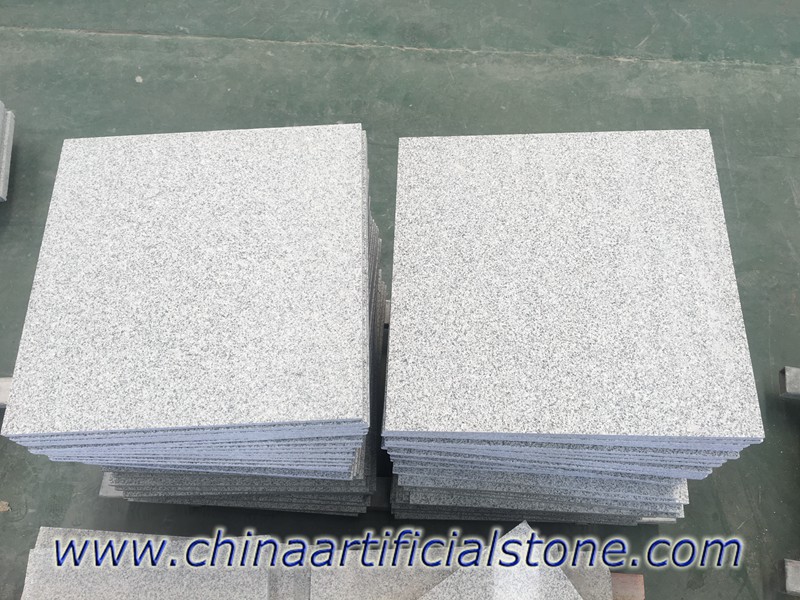 Azulejos flameados de granito gris G603 de China