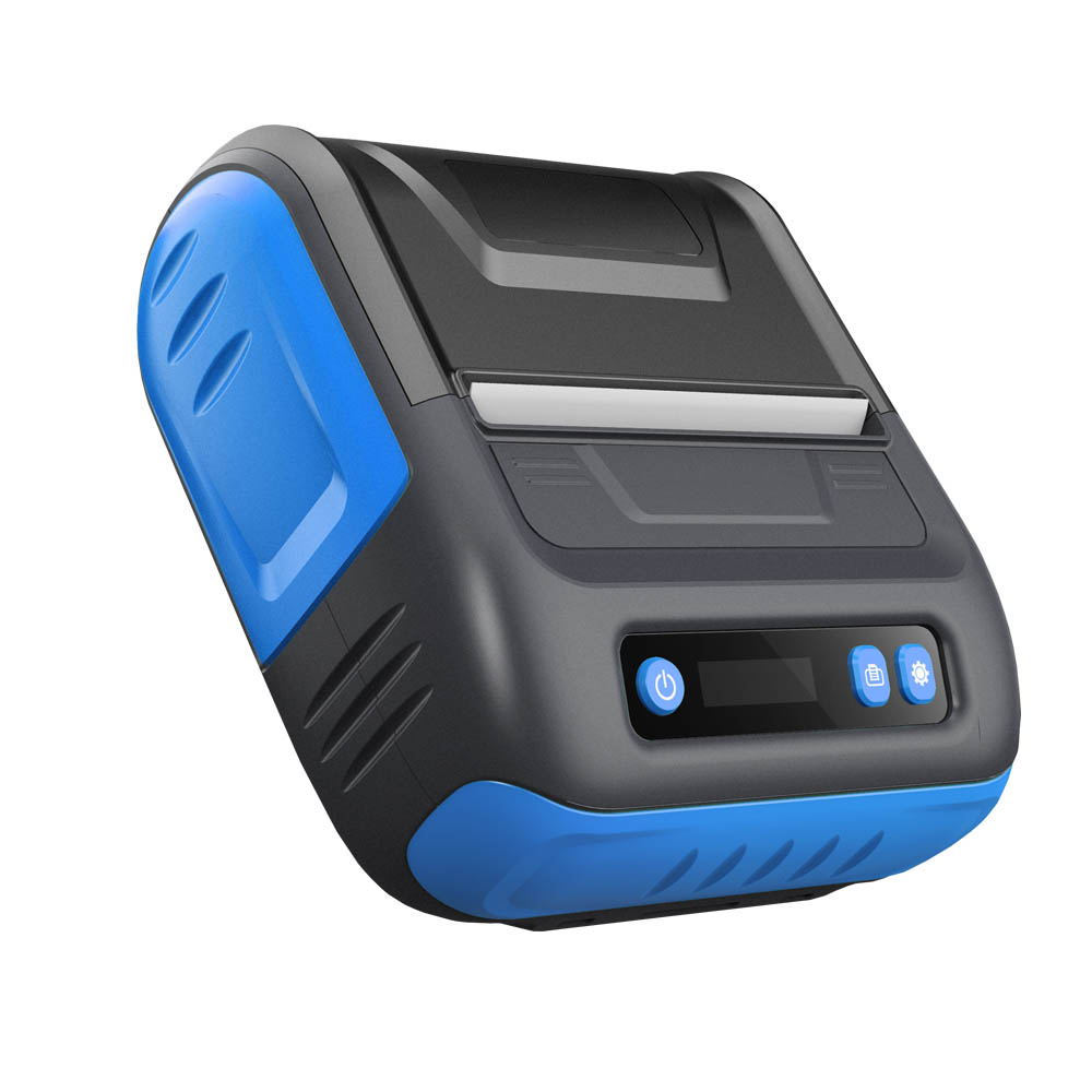 Robusta impresora de recibos de transferencia térmica Bluetooth de tamaño de bolsillo de 80 mm y 3 pulgadas
