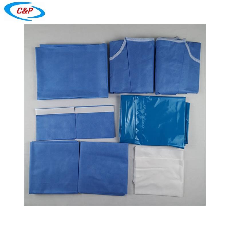Kits de paquetes de cortinas desechables estériles para maternidad y nacimiento de bebés
