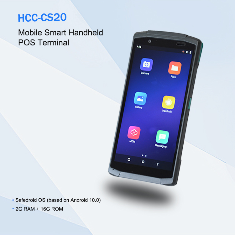 4G terminal de la posición de Android del escáner auto del código de barras de 5.7 pulgadas con NFC HCC-CS20
