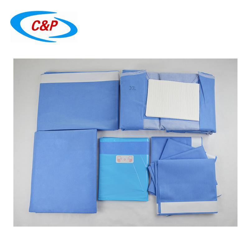 Paquete de cortinas quirúrgicas generales no tejidas desechables con certificación CE ISO13485
