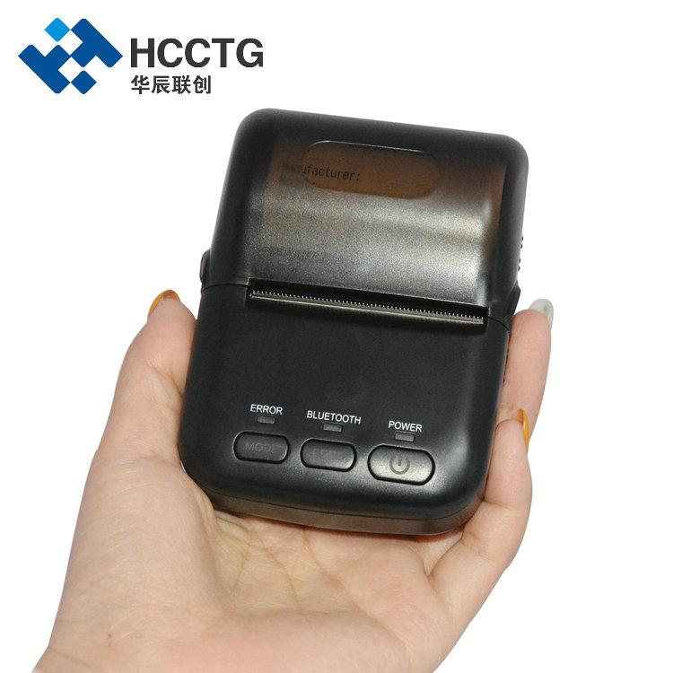 Impresora térmica de código de barras 2D móvil Mini Bluetooth de 58 mm HCC-T12
