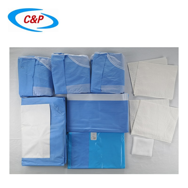 Estéril Uso hospitalario Ginecología Obstetricia Cesárea Cirugía Drape Pack
