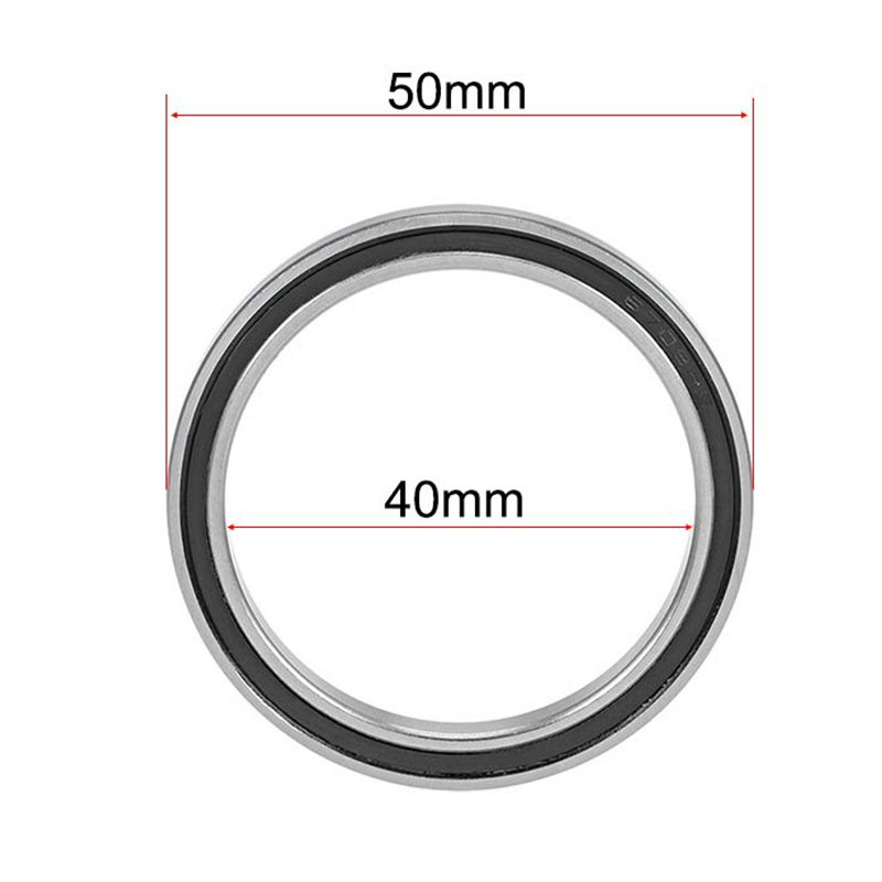 Rodamientos de bolas extrafinos 6708-2RS 40 mm de diámetro interior x 50 mm de diámetro x 6 mm
