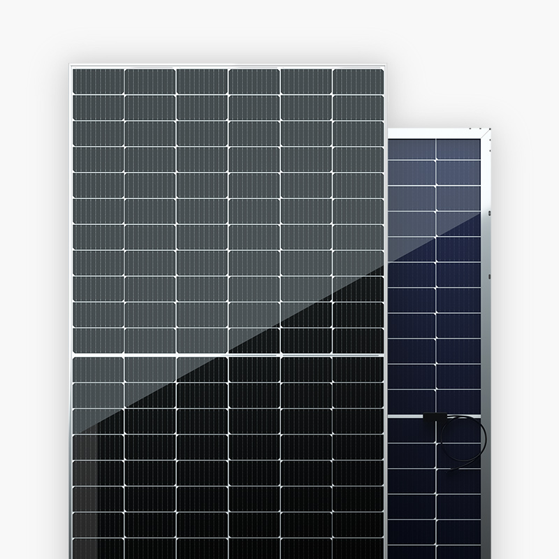 Módulo fotovoltaico de panel solar de vidrio doble PERC mono bifacial de 182 celdas y 500 W
