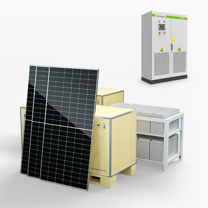 Sistema de almacenamiento de energía de energía solar híbrido comercial completo
