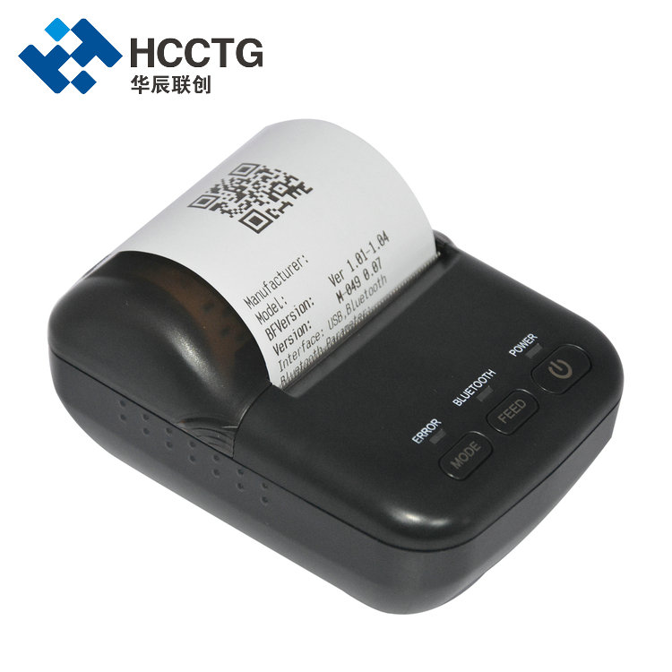 Impresora térmica de código de barras portátil USB Bluetooth 58 mm HCC-T12
