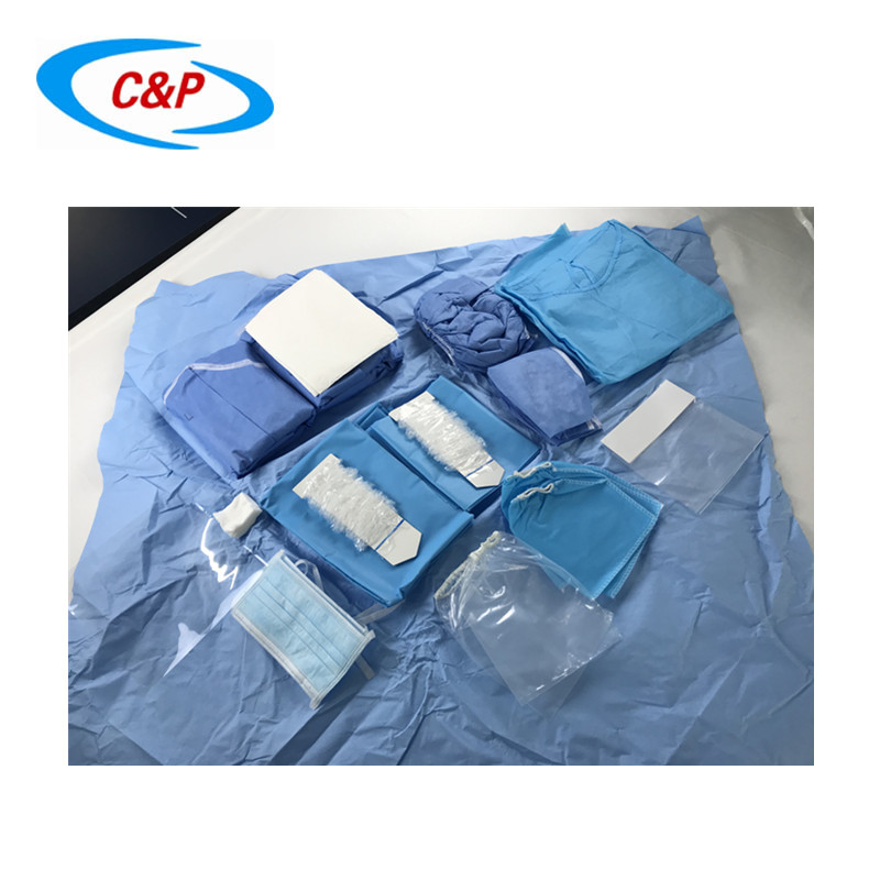 Kits desechables quirúrgicos de paquetes de cortinas de implantes dentales SMS
