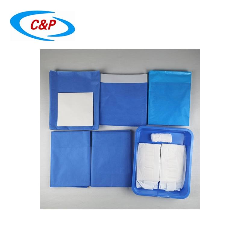 Kit desechable de paquete de cortinas para cirugía de parto ginecológico
