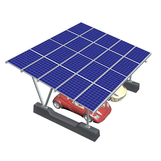 Sistema de estructura de montaje de panel solar para cochera
