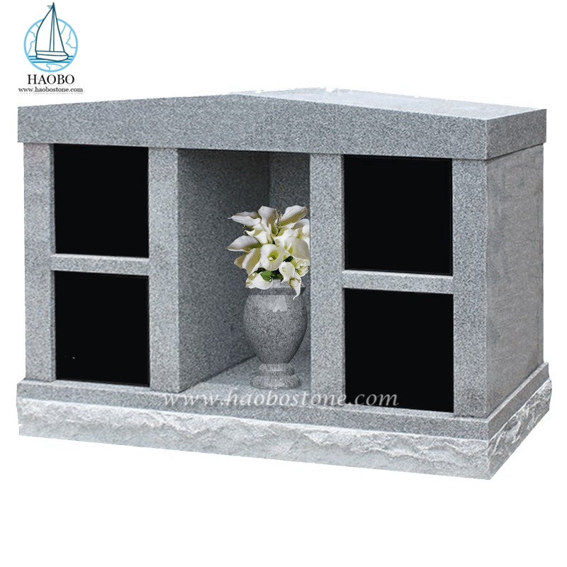 Gray Granite 4 Niche Family Coumbarium para cementerio
