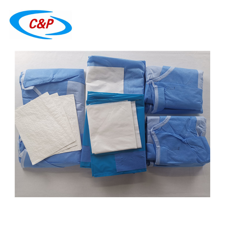 Fabricante de paquetes de cortinas para cesáreas estériles no tejidas para uso hospitalario

