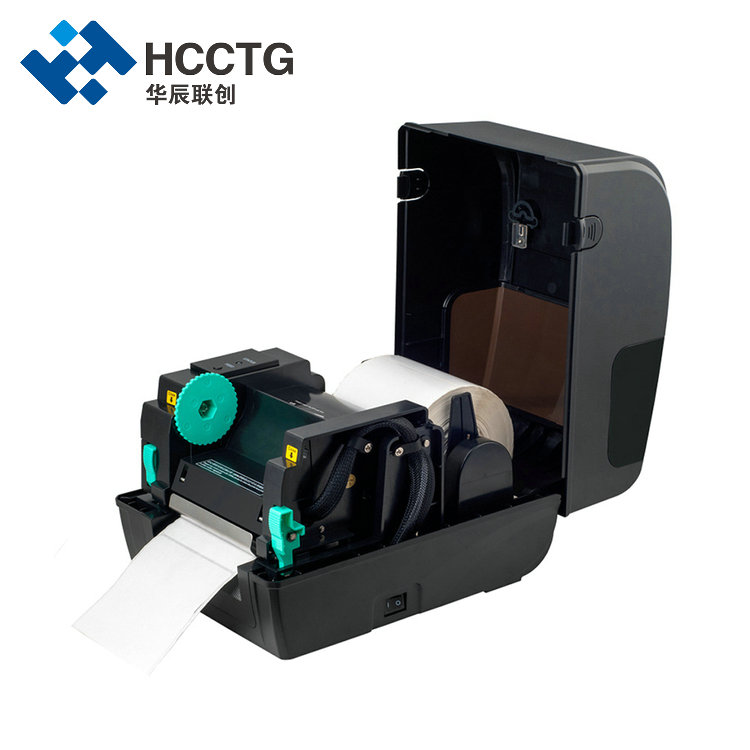 Impresora térmica de etiquetas de 4 pulgadas Impresora de etiquetas de código de barras Impresión de etiquetas de envío y cortador HCC-3064 opcional
