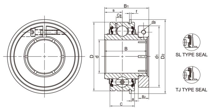 Rodamiento de bolas UER205