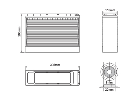 Batería Terminal Frontal 12V 100Ah