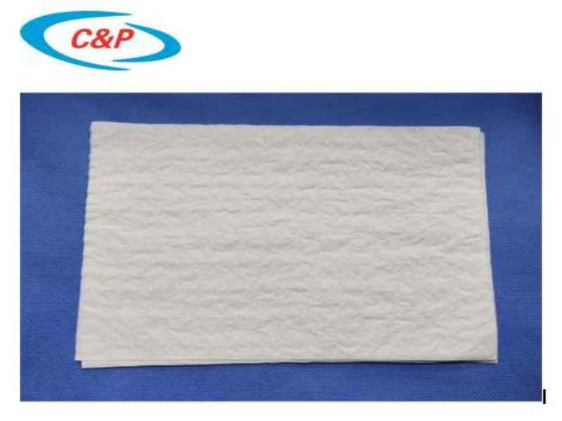 Certificado CE ISO 13485 Papel de toalla de mano blanco desechable de alta calidad de 30 * 40 cm para uso médico
