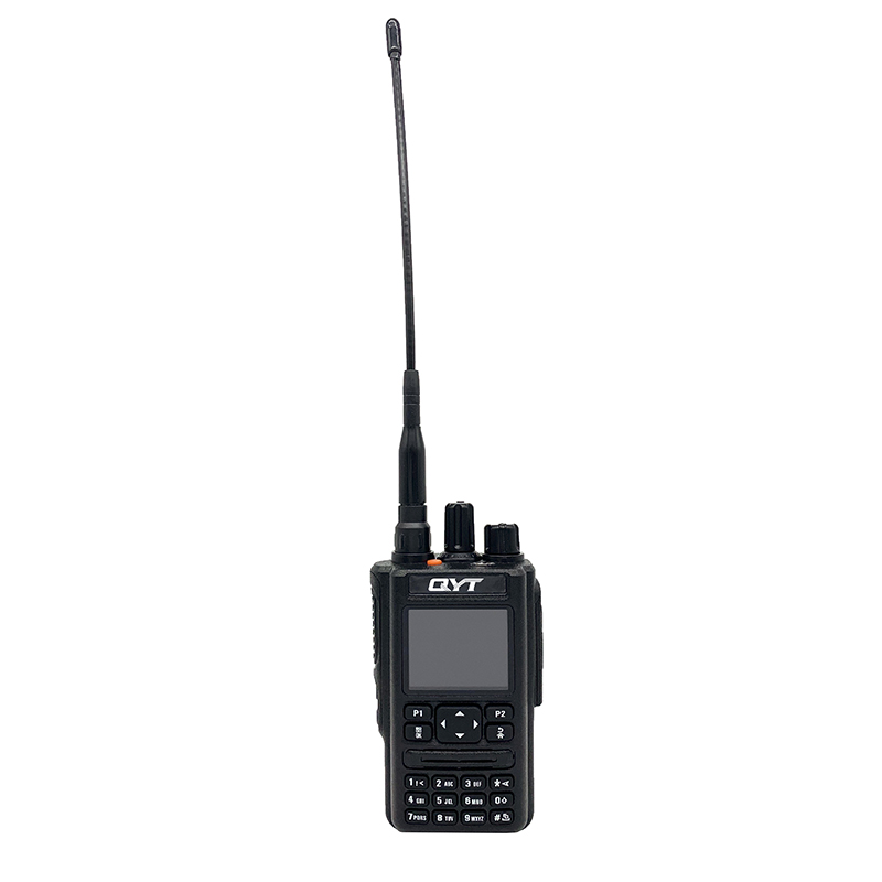 Walkie talkie QYT analógico de frecuencia completa GPS VHF UHF KT-9R con pantalla a color
