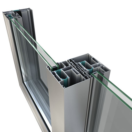 Balcón de perfil de aluminio de la serie Thermal-Break con recubrimiento en polvo fabricado en China
