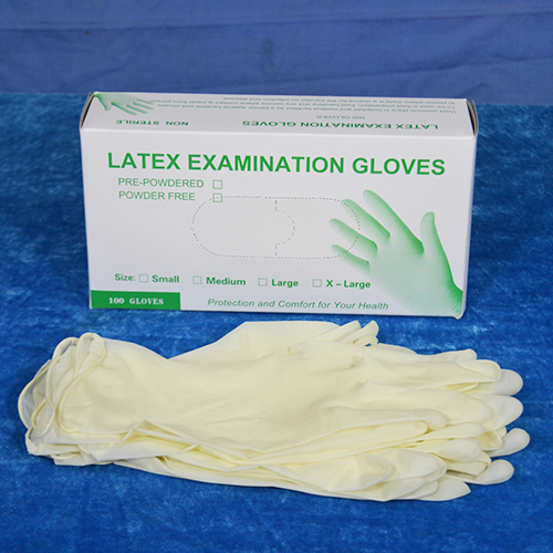 CE/ISO 13485/FDA polvo quirúrgico/guantes de examen de látex/nitrilo/vinilo sin polvo
