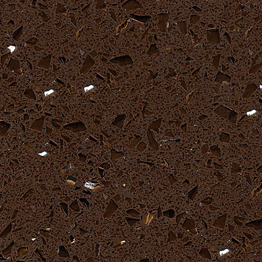 OP1815 Materiales de cuarzo de encimera de cocina marrón oscuro estelar
