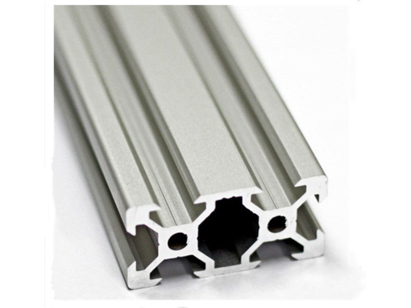 Perfil industrial de marco de aleación de aluminio extruido con ranura en T anodizado
