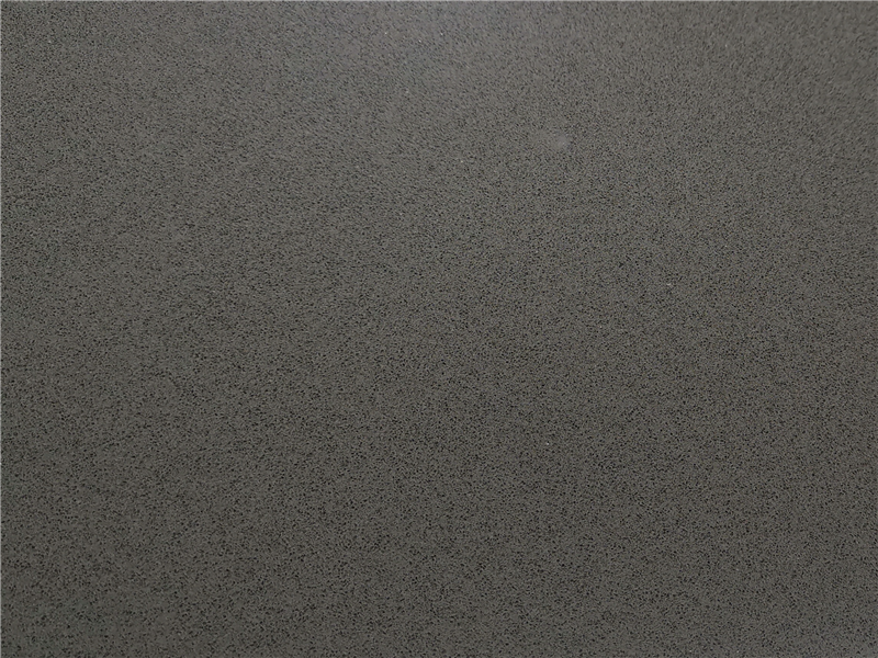 Encimera de cocina de losa de cuarzo gris concreto
