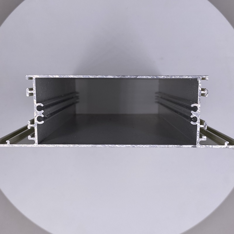 Canal de marco de puerta y ventana de perfil de armario extruido de aluminio personalizado
