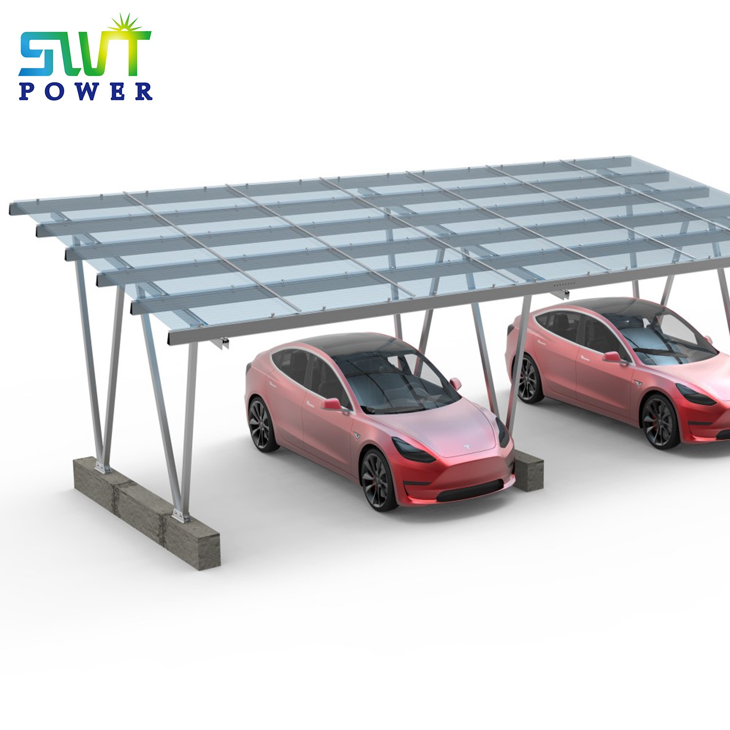 Sistemas solares del montaje del Carport del sistema del montaje del picovoltio para la carga solar del picovoltio de la estación de carga de EV
