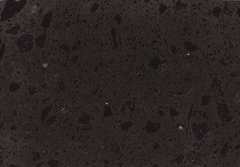 RSC7015 piedra de cuarzo negro de París pulida artificial

