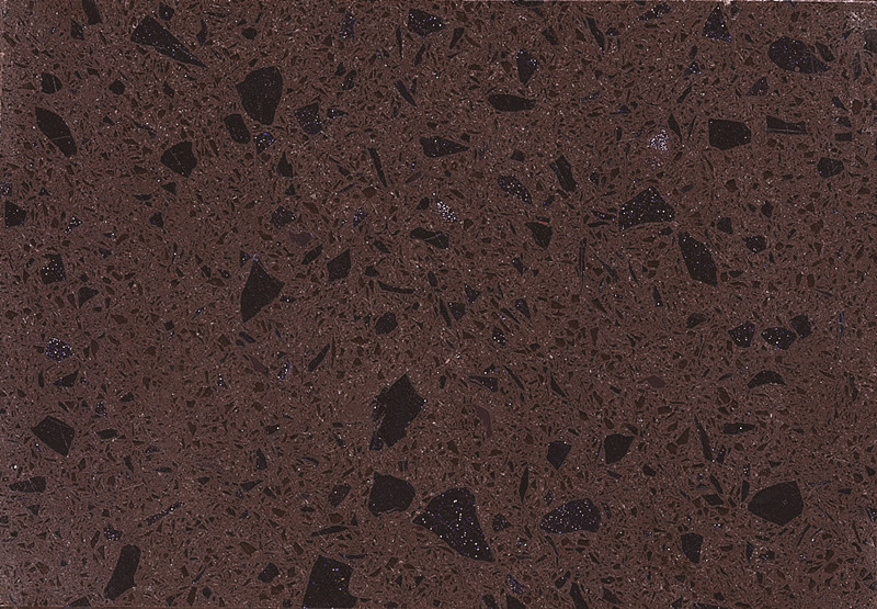 RSC7013 cuarzo marrón oscuro artificial para encimera

