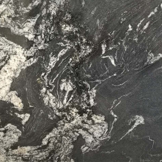 Losa de piedra de mesa de cocina de granito natural blanco y negro recién extraída de Royal Ballet
