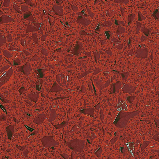 Tejas artificiales rojas estelares OP1801 del cuarzo para las tejas del suelo del hotel
