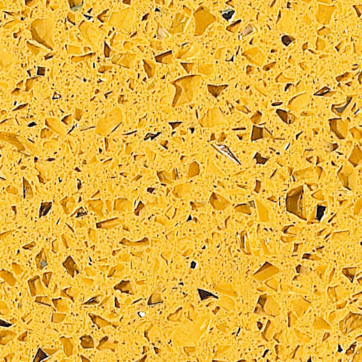 OP1802 Cuarzo artificial de color amarillo estelar para la parte superior de la cocina del gabinete
