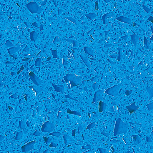 OP1813 Azulejos de cuarzo para pisos de color azul claro estelar de China
