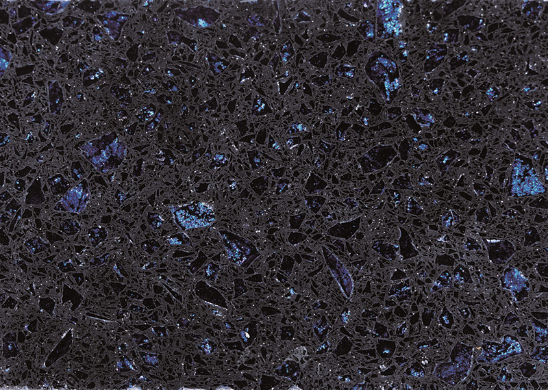 RSC7007 Piedra de cuarzo azul oscuro para encimera
