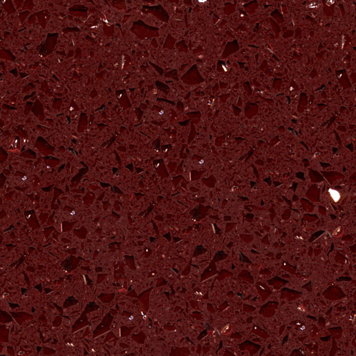 OP1816 Losa de cuarzo de encimera de cocina rojo oscuro estelar
