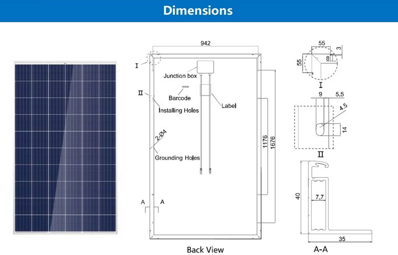 paneles solares poli 350w