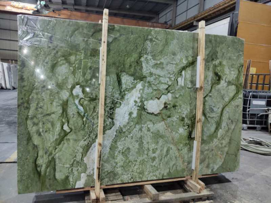Losas de mármol verde Ming