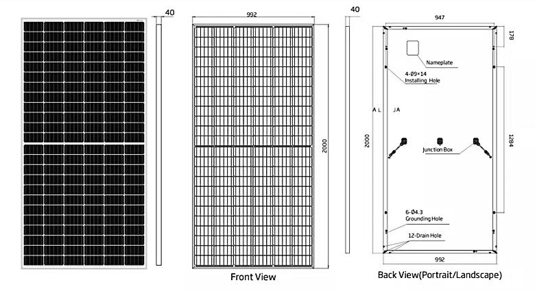 Panel solar mono